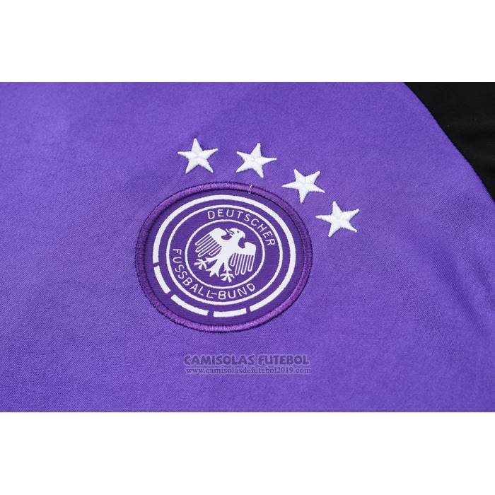 Fato de Treino Alemanha Manga Curta 2024-2025 Purpura - Calcas Curta